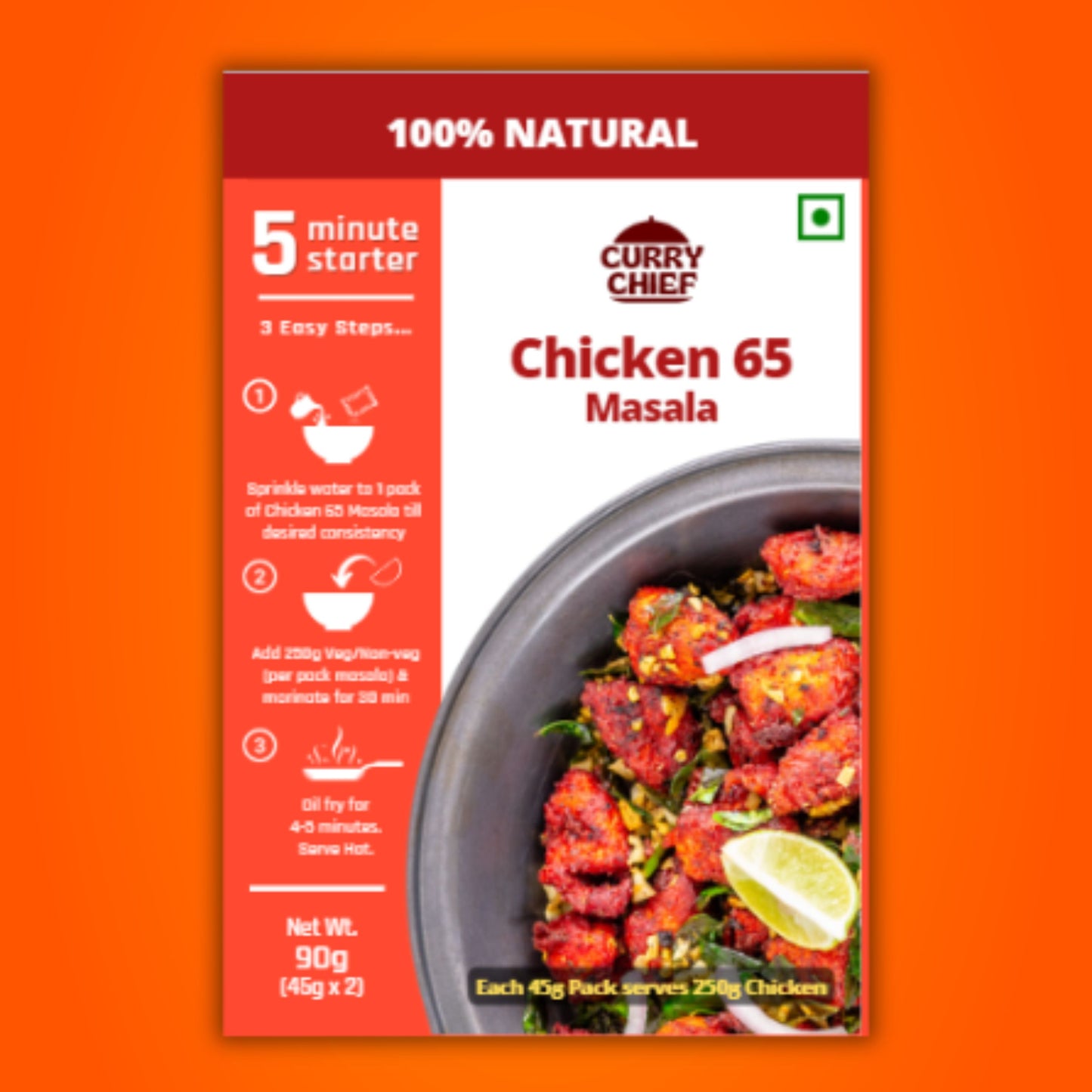 Free Gift - Chicken 65 Masala (45g)