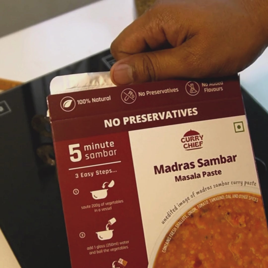 Load video: Sambar Recipe